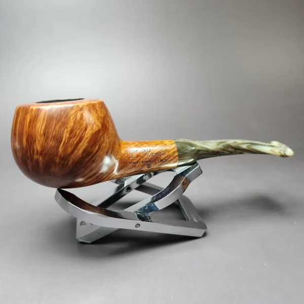Viprati Smooth Fantail Prince Estate Briar Pipe, Italian Estates - Image 5