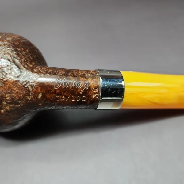 Rattrays The Druids 34/100 Sandblasted Author Estate Briar Pipe, Unsmoked, 9mm - Image 5