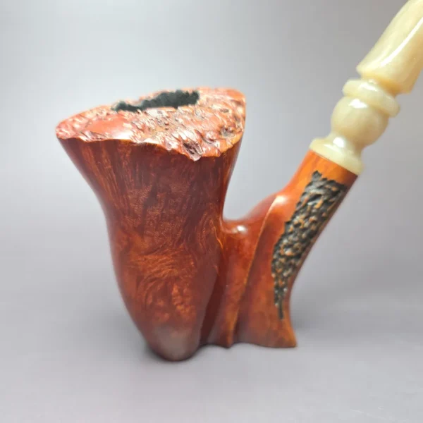 Sven Lar Skulptur by Kabik XL Freehand Estate Briar Pipe, Unsmoked - Image 5