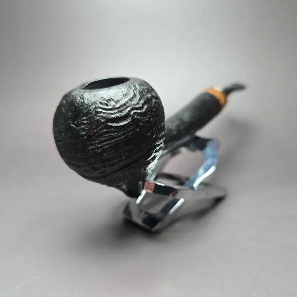 Sebastian Heck Long Shank Acorn w/ Masur Birch Handmade Briar Pipe, New - Image 5