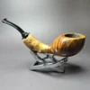 Bennie Joe Smooth Wasp w/ Buddha Belly Bamboo Handmade Briar Pipe, New - Image 5