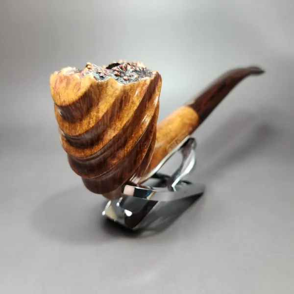 James Upshall Empire Ambassador Smooth Spiral Dublin Estate Briar Pipe, Unsmoked - Image 5