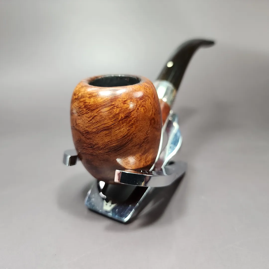 Dunhill 1973 Bruyere 926 Smooth Bent Billiard w/ Silver Estate Briar Pipe, English Estates - Image 5