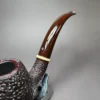 Michael Parks GKCPC Rusticated LC Bent Billiard Estate Briar Pipe, Unsmoked - Image 5