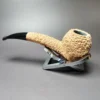 Pipe Tristan Natural Granite Hawkbill Handmade Briar Pipe, New - Image 5