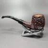 Castello Sea Rock KKK Rusticated Billiard Estate Briar Pipe, Unsmoked - Image 5