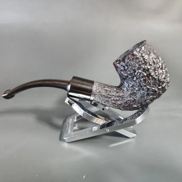 Darnell Old Briar Rusticated Bent Billiard Estate Pipe, Unsmoked - Image 5