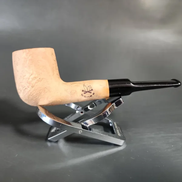 Morgan Bones Sandblasted Saddle Billiard Briar Pipe, New - Image 5