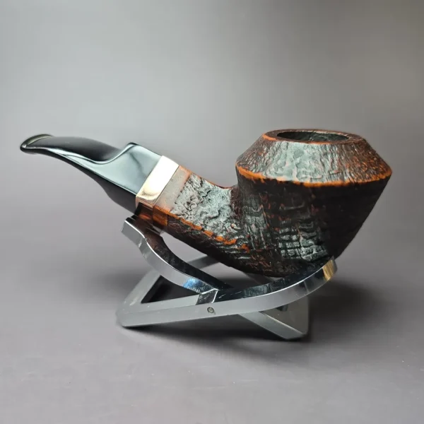 Morgan BlackJack 30 Sandblasted Bulldog Briar Pipe, New - Image 6