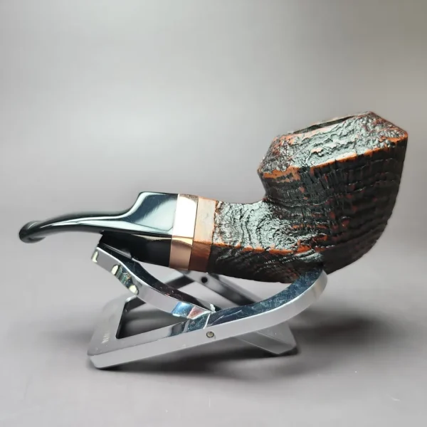 Morgan BlackJack 30 Sandblasted Bulldog Briar Pipe, New - Image 6
