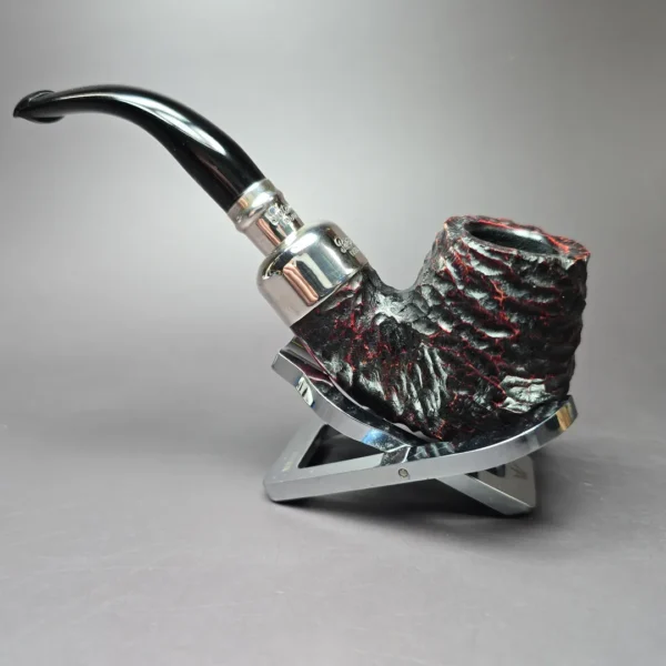 Peterson System Spigot 307 Rusticated Bent Billiard Spigot Briar Pipe, New - Image 6