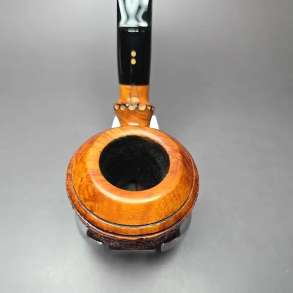 Radice Rind G Rhodesian w/ Faux Bamboo Estate Briar Pipe, Italian Estates - Image 6