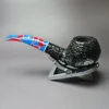 Savinelli Colombina 673 KS Rusticated Bulldog Briar Pipe, 6mm, New - Image 5