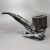 Ashton 1990 Pebble Grain XXX Sandblasted Panel Pot Estate Briar Pipe, English Estates - Image 6