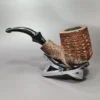 Sean Reum Contrast Sandblasted Bent Pot Estate Briar Pipe, American Estates - Image 6