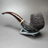 Michael Parks GKCPC Rusticated LC Bent Billiard Estate Briar Pipe, Unsmoked - Image 6