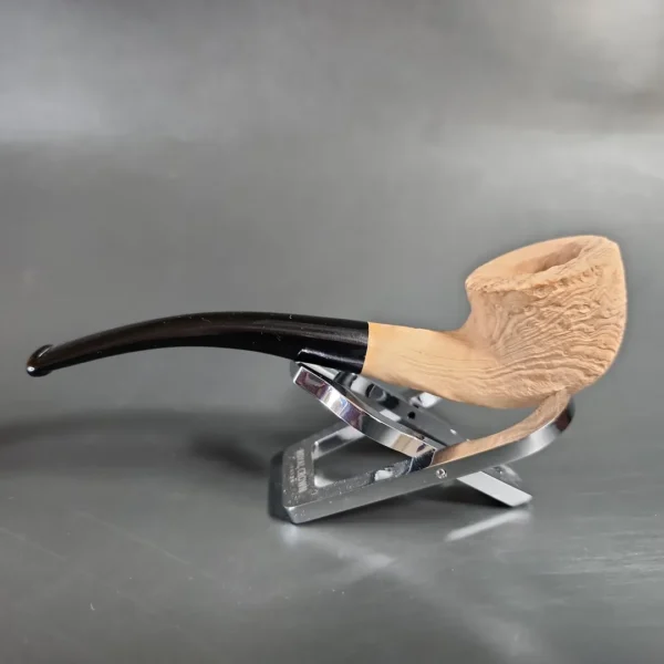 Morgan Bones Sandblasted Pot Briar Pipe, New - Image 6