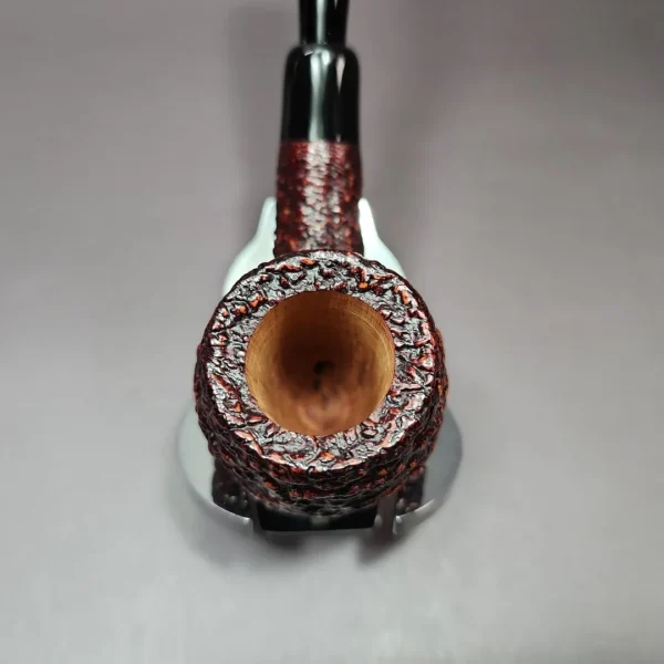 Castello Sea Rock KKK Rusticated Billiard Estate Briar Pipe, Unsmoked - Image 6