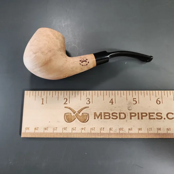 Morgan Bones Sandblasted Brandy Briar Pipe, New - Image 6