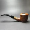 Viprati Smooth Dublin Sitter w/ Olivewood Estate Briar Pipe, Italian Estates - Image 7
