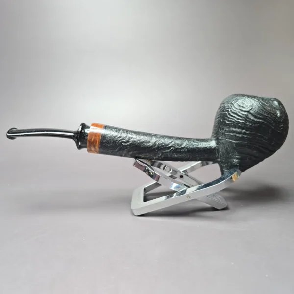 Sebastian Heck Long Shank Acorn w/ Masur Birch Handmade Briar Pipe, New - Image 7