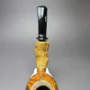 Bennie Joe Smooth Wasp w/ Buddha Belly Bamboo Handmade Briar Pipe, New - Image 7