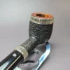 Elwood (Ferndown) Rusticated Billiard Estate Briar Pipe, Unsmoked, 9mm - Image 7