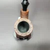 Sean Reum Contrast Sandblasted Bent Pot Estate Briar Pipe, American Estates - Image 7