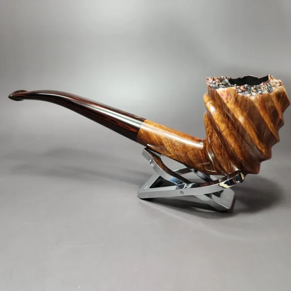James Upshall Empire Ambassador Smooth Spiral Dublin Estate Briar Pipe, Unsmoked - Image 7