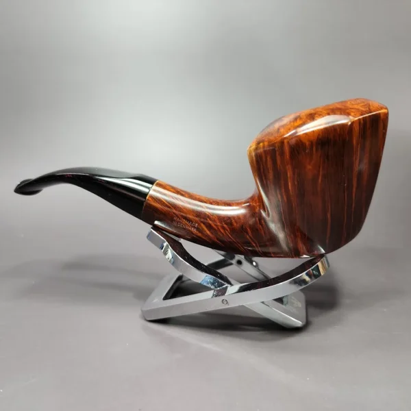 Age Bogelund Smooth Dublin w/ Briar Block Display Estate Briar Pipe, Unsmoked - Image 7