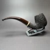 Michael Parks GKCPC Rusticated LC Bent Billiard Estate Briar Pipe, Unsmoked - Image 7