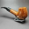 James Upshall Empire Executive Smooth Bent Billiard Estate Briar Pipe, Unsmoked - Image 7