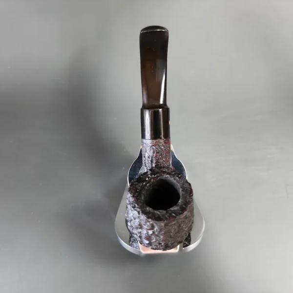 Darnell Old Briar Rusticated Bent Billiard Estate Pipe, Unsmoked - Image 7