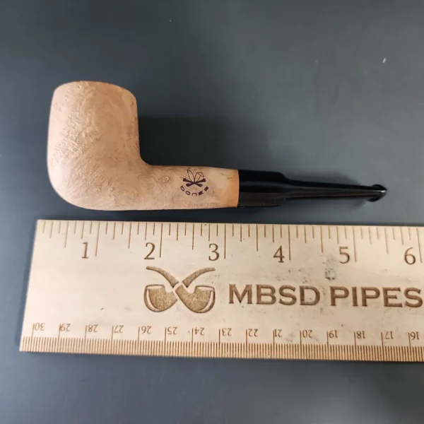 Morgan Bones Sandblasted Saddle Billiard Briar Pipe, New - Image 7