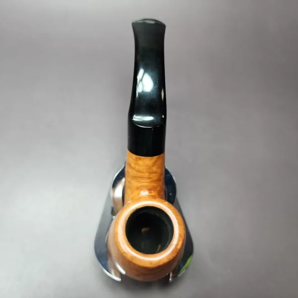 Michel Smooth Full Bent Billiard Estate Briar Pipe, Unsmoked - Image 8