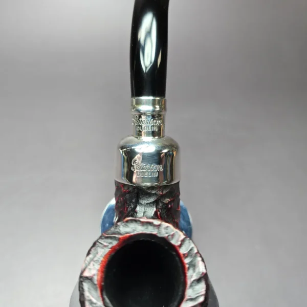 Peterson System Spigot 307 Rusticated Bent Billiard Spigot Briar Pipe, New - Image 8