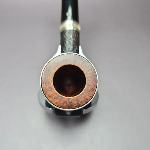 Elwood (Ferndown) Rusticated Billiard Estate Briar Pipe, Unsmoked, 9mm - Image 8