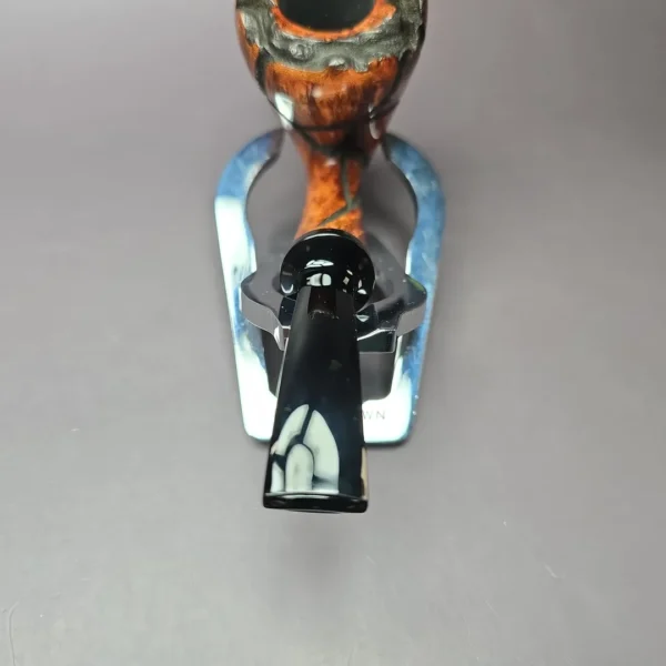 Wandi Riyadi Spot Carved Acorn Handmade Briar Pipe, New - Image 8