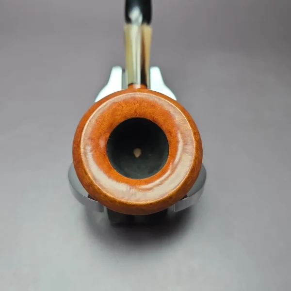 Mina Smooth Pot w/ Horn Estate Briar Pipe, Unsmoked - Image 8