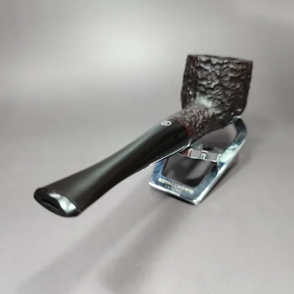 James Upshall Bark Group 5 Rusticated Pot Estate Briar Pipe, Unsmoked - Image 8
