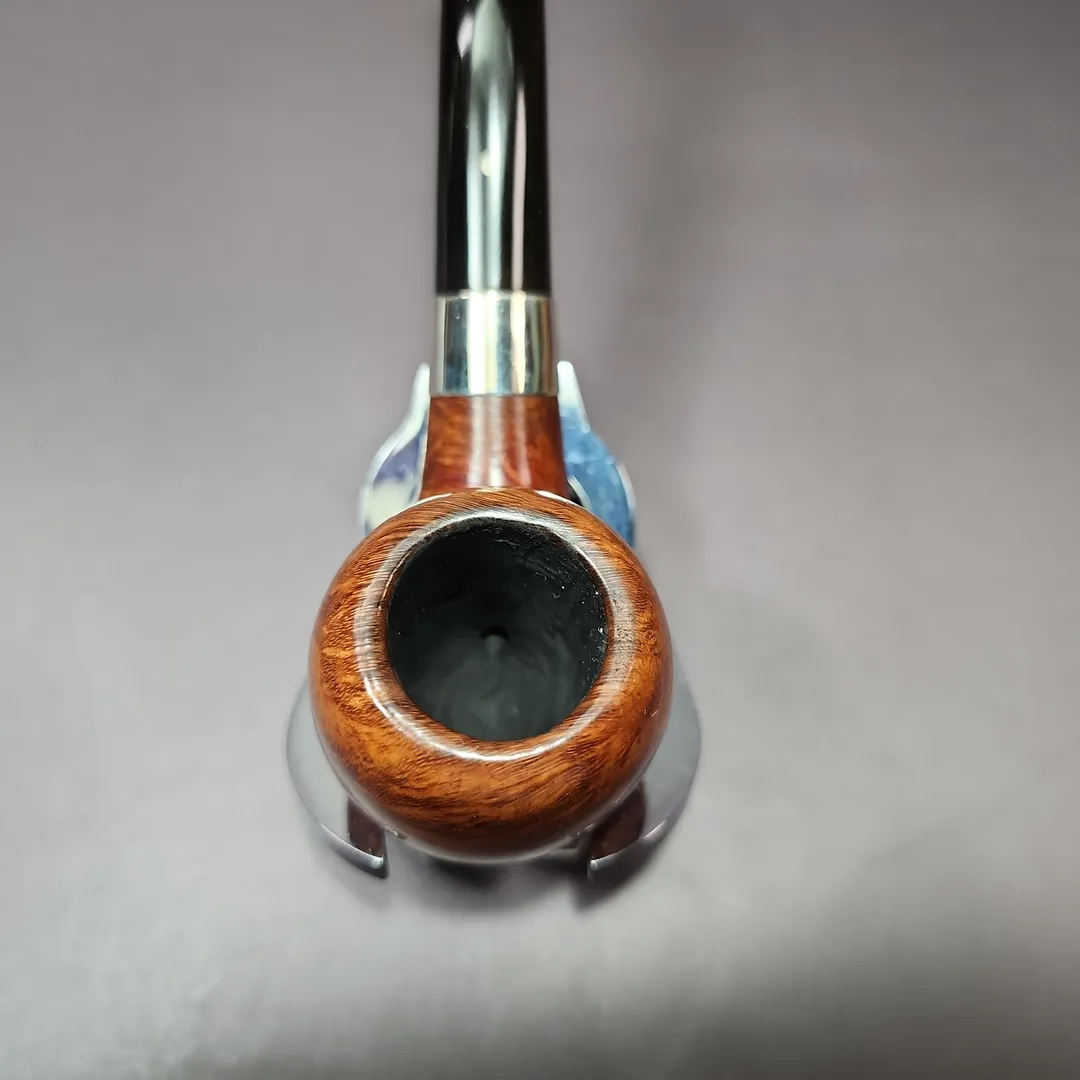 Dunhill 1973 Bruyere 926 Smooth Bent Billiard w/ Silver Estate Briar Pipe, English Estates - Image 8