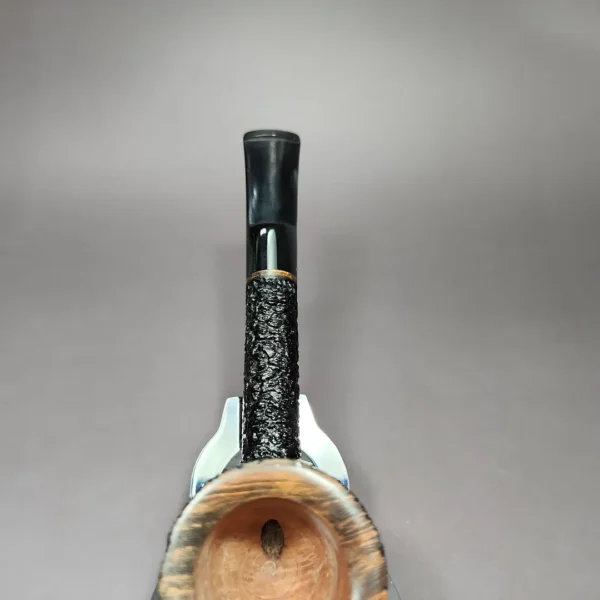 Neal Monier Rusticated Pot Estate Briar Pipe, Unsmoked - Image 8