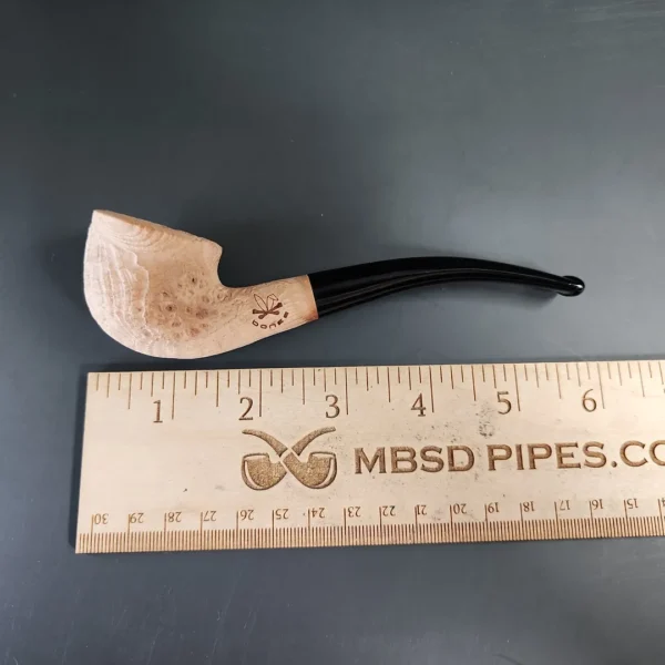 Morgan Bones Sandblasted Pot Briar Pipe, New - Image 8