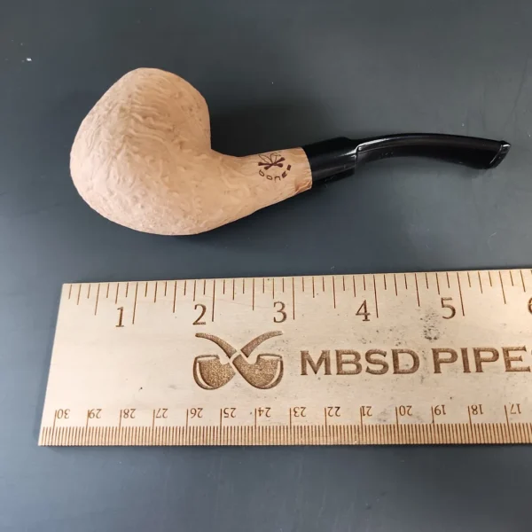 Morgan Bones Sandblasted Brandy Briar Pipe, New - Image 7