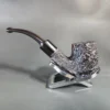 Darnell Old Briar Rusticated Bent Billiard Estate Pipe, Unsmoked - Image 8