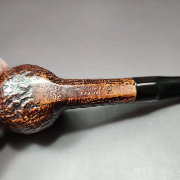 Parker Super Briar Bark 267 Grp 4 Sandblasted Estate Briar Pipe, English Estates - Image 9