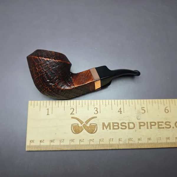 Morgan BlackJack 30 Sandblasted Bulldog Briar Pipe, New - Image 9