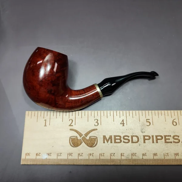 Vauen 6873 Smooth Bent Egg Estate Briar Pipe, Unsmoked, 9mm - Image 9