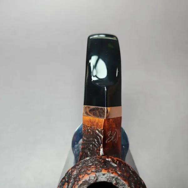 Morgan BlackJack 30 Sandblasted Bulldog Briar Pipe, New - Image 9