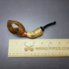 Bennie Joe Smooth Wasp w/ Buddha Belly Bamboo Handmade Briar Pipe, New - Image 9